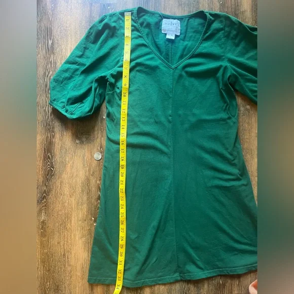 Anthropologie Green short sleeve dress - Picture 4 of 5